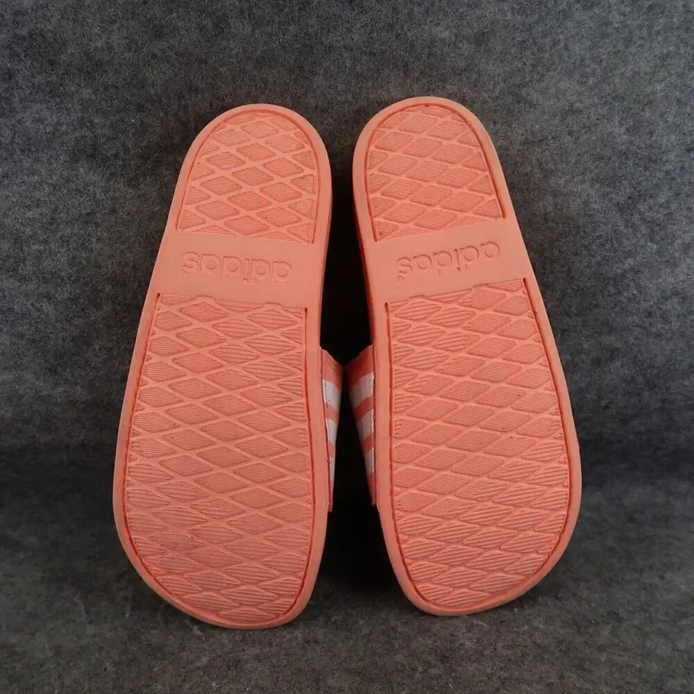 Adidas Shoes Mens 7 Sandal Slides Adilette Casual Comfort Coral White Cloudfoam